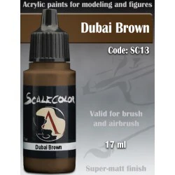 Dubai Brown: ScaleColor 17mL acrylic paint
